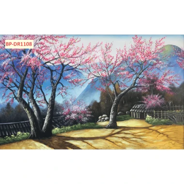 Tranh vải lụa in giả Sơn Dầu Dán tường 3D Phong Cảnh Làng Quê mẫu mới tặng keo và dụng cụ 24 Tranh vải lụa in giả Sơn Dầu Dán tường 3D Phong Cảnh Làng Quê mẫu mới tặng keo và dụng cụ 24