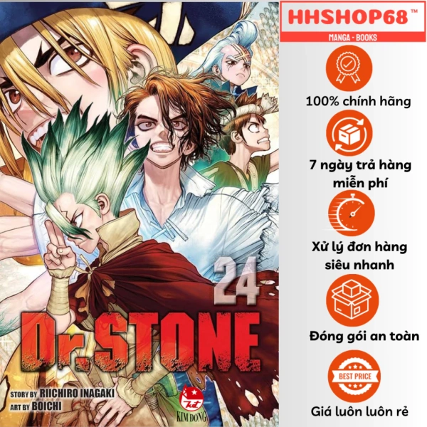 Hình ảnh sản phẩm Truyện tranh Dr. Stone tập 1-26 - Bản đầy đủ NXB Kim Đồng, giá chỉ 36.908₫