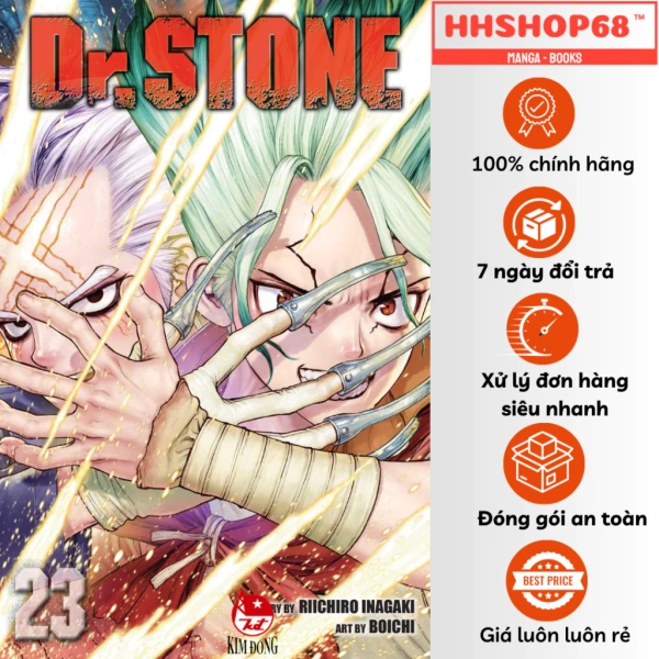 Hình ảnh sản phẩm Truyện tranh Dr. Stone tập 1-26 - Bản đầy đủ NXB Kim Đồng, giá chỉ 36.908₫