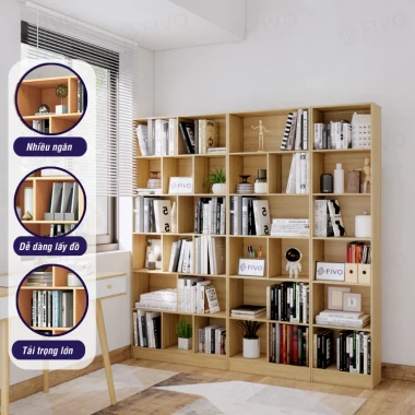 Tủ Kệ Sách Gỗ FIVO FB70 Lắp Ráp Dễ Dàng Giá Rẻ Toàn Quốc 60x24x178cm Freeship 7 Tủ Kệ Sách Gỗ FIVO FB70 Lắp Ráp Dễ Dàng Giá Rẻ Toàn Quốc 60x24x178cm Freeship 7