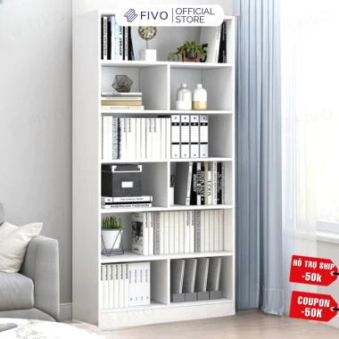 Tủ Kệ Sách Gỗ FIVO FB70 Lắp Ráp Dễ Dàng Giá Rẻ Toàn Quốc 60x24x178cm Freeship 12 Tủ Kệ Sách Gỗ FIVO FB70 Lắp Ráp Dễ Dàng Giá Rẻ Toàn Quốc 60x24x178cm Freeship 12