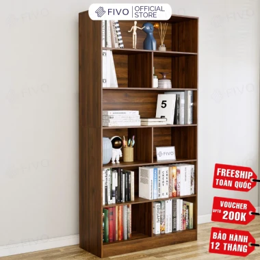 Tủ Kệ Sách Gỗ FIVO FB70 Lắp Ráp Dễ Dàng Giá Rẻ Toàn Quốc 60x24x178cm Freeship 15 Tủ Kệ Sách Gỗ FIVO FB70 Lắp Ráp Dễ Dàng Giá Rẻ Toàn Quốc 60x24x178cm Freeship 15