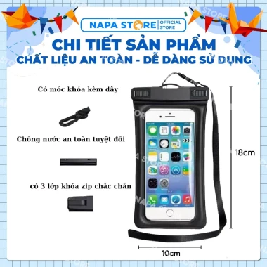 Túi Bảo Vệ Điện Thoại Chống Thấm Nước Cao Cấp - Giá Shock 34k Thay vì 44k 3