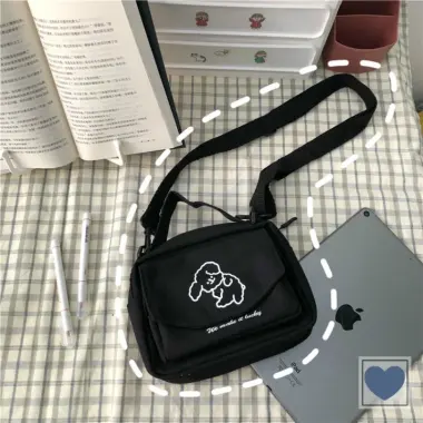 Túi Canvas Đeo Chéo Cún Harajuku Nhật Bản Giá Cực Sốc Chỉ 53k Thay 65k FX44 Cute 7 Túi Canvas Đeo Chéo Cún Harajuku Nhật Bản Giá Cực Sốc Chỉ 53k Thay 65k FX44 Cute 7