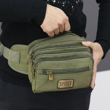 Túi Canvas Thể Thao Nam Nữ Đa Ngăn - Giảm 25% - Túi Đeo Hông Đi Du Lịch Phượt Giá Rẻ 4 Túi Canvas Thể Thao Nam Nữ Đa Ngăn - Giảm 25% - Túi Đeo Hông Đi Du Lịch Phượt Giá Rẻ 4