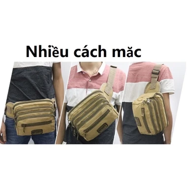 Túi Canvas Thể Thao Nam Nữ Đa Ngăn - Giảm 25% - Túi Đeo Hông Đi Du Lịch Phượt Giá Rẻ 5 Túi Canvas Thể Thao Nam Nữ Đa Ngăn - Giảm 25% - Túi Đeo Hông Đi Du Lịch Phượt Giá Rẻ 5