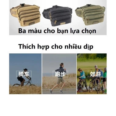 Túi Canvas Thể Thao Nam Nữ Đa Ngăn - Giảm 25% - Túi Đeo Hông Đi Du Lịch Phượt Giá Rẻ 6 Túi Canvas Thể Thao Nam Nữ Đa Ngăn - Giảm 25% - Túi Đeo Hông Đi Du Lịch Phượt Giá Rẻ 6