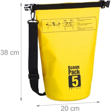 Túi Chống Nước 5L PVC Khô Cho Du Lịch Biển - Balo Chống Nước Giá Chỉ 89K 9