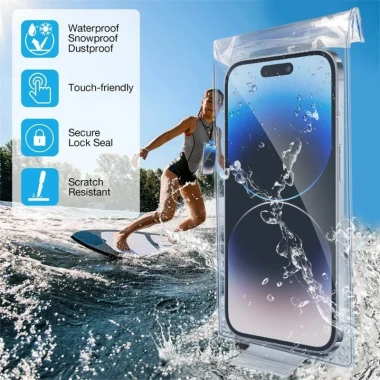 Túi chống nước điện thoại PVC trong suốt giá rẻ chỉ 21243đ - Bảo vệ thiết bị của bạn 3