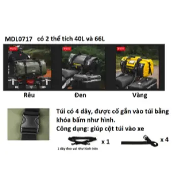 Túi chống nước MOTOWOLF MDL0701B - Giảm 135k, Túi chống thấm nước tuyệt đối giá 519k 4 Túi chống nước MOTOWOLF MDL0701B - Giảm 135k, Túi chống thấm nước tuyệt đối giá 519k 4