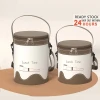 Túi Da Pu Giữ Nhiệt Chống Thấm Nước Đựng Hộp Cơm Trưa Tiện Dụng - Giảm 27k