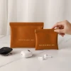 Túi di động tai nghe,có thể đựng tiền/ trang sức/ kính/ tai nghe/ củ sạc Chất liệu PU chống thấm nước 4