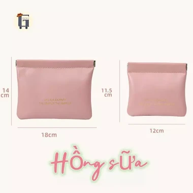 Túi di động tai nghe,có thể đựng tiền/ trang sức/ kính/ tai nghe/ củ sạc Chất liệu PU chống thấm nước 14