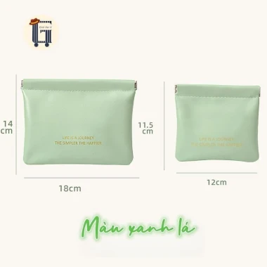 Túi di động tai nghe,có thể đựng tiền/ trang sức/ kính/ tai nghe/ củ sạc Chất liệu PU chống thấm nước 17