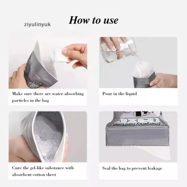 Túi Đi Tiểu Khẩn Cấp 700ml Tiện Dụng Du Lịch Giá Rẻ 31k Thay Vì 39k 6