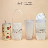 Túi đựng bình giữ nhiệt canvas mộc in hoa xuân Hiany AC33 - Tặng túi tự hào DH 99K 69,000 2