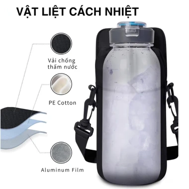 Túi Đựng Bình Nước Gym FITRON Đa Năng - Chống Nước, Chịu Lực 5kg, Giá Chỉ 79k! 5 Túi Đựng Bình Nước Gym FITRON Đa Năng - Chống Nước, Chịu Lực 5kg, Giá Chỉ 79k! 5