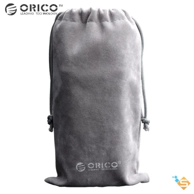 Túi Đựng Đồ Sạc USB ORICO SA1.810 Vải Nhung Dây Rút Xám - Chất Lượng Cao 40.000 3