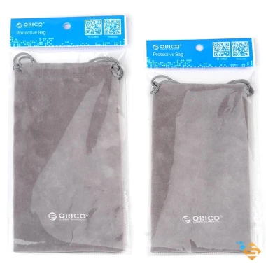 Túi Đựng Đồ Sạc USB ORICO SA1.810 Vải Nhung Dây Rút Xám - Chất Lượng Cao 40.000 6