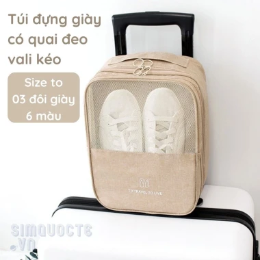 Túi Đựng Giày Gắn Vali Du Lịch Chống Thấm Nước, Bảo Vệ Giày Khi Đi Du Lịch Giá 86.000Đ 2 Túi Đựng Giày Gắn Vali Du Lịch Chống Thấm Nước, Bảo Vệ Giày Khi Đi Du Lịch Giá 86.000Đ 2