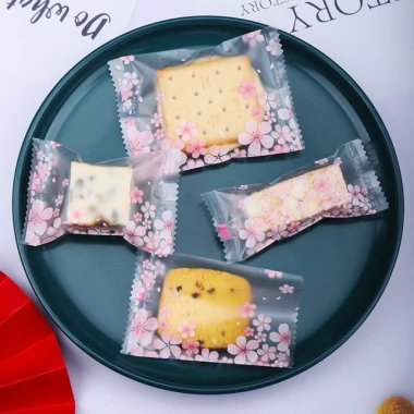 Túi đựng kẹo Nougat 4x9,5cm, bánh quy, bánh hành Hoa Anh Đào - Giá chỉ 20.580 2