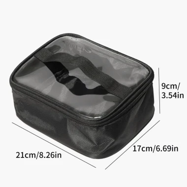 Túi đựng mỹ phẩm du lịch 21x17x9cm - PVC trong suốt tiện lợi giá chỉ 86k! 3 Túi đựng mỹ phẩm du lịch 21x17x9cm - PVC trong suốt tiện lợi giá chỉ 86k! 3