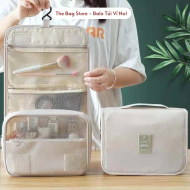 Túi đựng mỹ phẩm du lịch đa năng T20 giá rẻ chỉ 44998đ - Móc treo tiện lợi nhiều ngăn 2