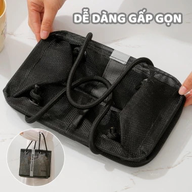 Túi Đựng Mỹ Phẩm Du Lịch Nhanh Khô - Giỏ Lưới Nhà Tắm Cá Nhân Tiện Lợi Giá Rẻ 53k 4