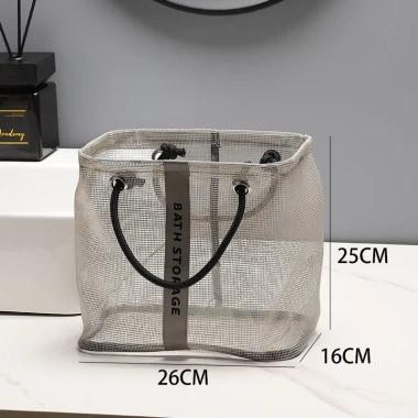 Túi Đựng Mỹ Phẩm Du Lịch Nhanh Khô - Giỏ Lưới Nhà Tắm Cá Nhân Tiện Lợi Giá Rẻ 53k 10