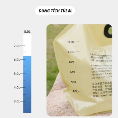 Túi Đựng Nước Gấp Gọn 8L - Du Lịch Dã Ngoại Ngoài Trời - Giá Chỉ 65.000Đ 7