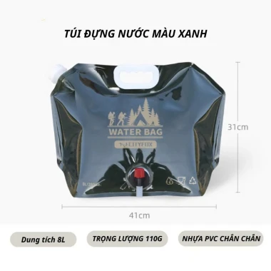 Túi Đựng Nước Gấp Gọn 8L - Du Lịch Dã Ngoại Ngoài Trời - Giá Chỉ 65.000Đ 12