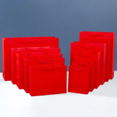 Túi đựng quà tặng quai vải màu trơn cao cấp - Nhiều size, sang trọng cho Tết 2.026 - He Be Store