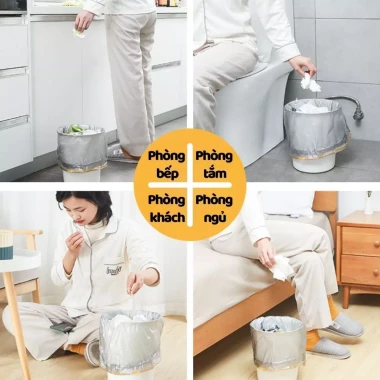 Túi đựng rác dây rút chống rò rỉ 75pcs - Kích thước 45*50cm, Không sợ bẩn tay, Giá chỉ 29k! 5 Túi đựng rác dây rút chống rò rỉ 75pcs - Kích thước 45*50cm, Không sợ bẩn tay, Giá chỉ 29k! 5
