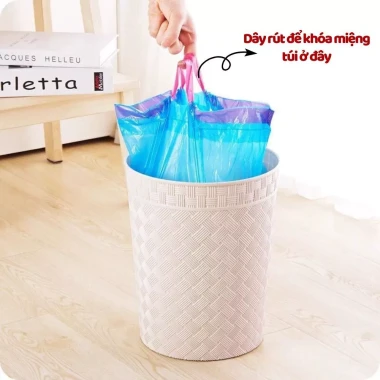 Túi đựng rác dây rút chống rò rỉ 75pcs - Kích thước 45*50cm, Không sợ bẩn tay, Giá chỉ 29k! 10 Túi đựng rác dây rút chống rò rỉ 75pcs - Kích thước 45*50cm, Không sợ bẩn tay, Giá chỉ 29k! 10