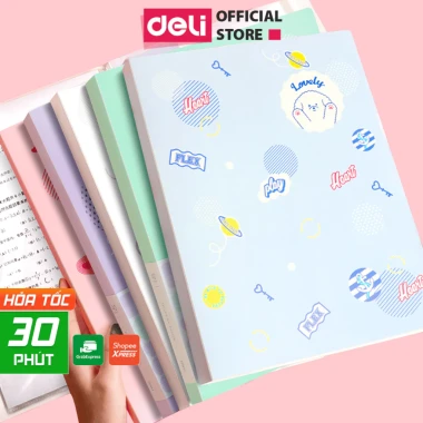 Túi Đựng Tài Liệu A4 Deli Pastel Cute 20-40 Lá Giá Rẻ Chỉ 39k 2