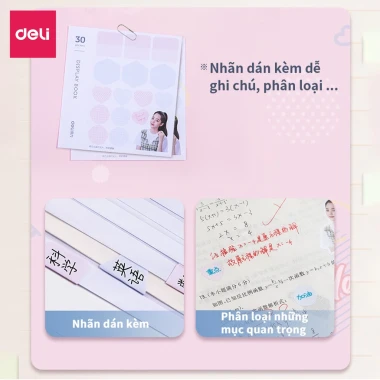 Túi Đựng Tài Liệu A4 Deli Pastel Cute 20-40 Lá Giá Rẻ Chỉ 39k 5