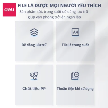 Túi Đựng Tài Liệu A4 Deli Pastel Cute 20-40 Lá Giá Rẻ Chỉ 39k 8