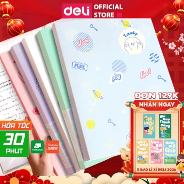 Túi Đựng Tài Liệu A4 Deli Pastel Cute 20-40 Lá Giá Rẻ Chỉ 39k 10