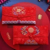 Túi đựng tiền ZYJC đỏ cưới, thêu họa tiết, bì HongBao thổ cẩm - chỉ 97.020đ 4