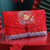 Túi đựng tiền ZYJC đỏ cưới, thêu họa tiết, bì HongBao thổ cẩm - chỉ 97.020đ 5