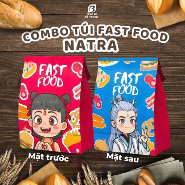 Túi Fastfood Natra Ngáo Bánh Mì - Túi Giấy Giá Rẻ 185.000đ - Khuyến Mãi 2 Túi Fastfood Natra Ngáo Bánh Mì - Túi Giấy Giá Rẻ 185.000đ - Khuyến Mãi 2