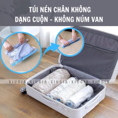 Túi Hút Chân Không Đựng Bảo Quản Bọc Quần Áo Chăn Màn (Hoạ tiết) 6