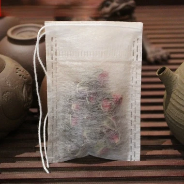 Túi lọc sợi ngô dây rút Tea Bag, túi lọc trà, thảo dược, cafe,.. nhiều kích thước, an toàn thân thiện môi trường, Set100 6
