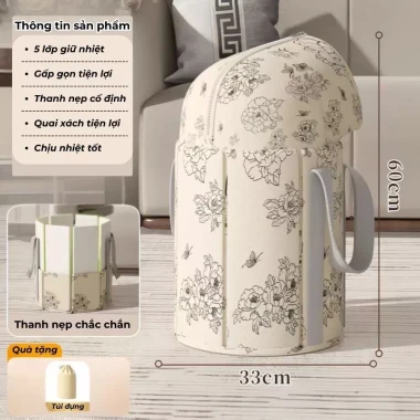Túi ngâm chân giữ nhiệt gấp gọn 5 lớp chịu nhiệt cao tặng thảo dược chỉ 215.000 3