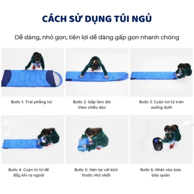 Túi Ngủ Gấp Gọn Cao Cấp - Giữ Ấm, Chống Ẩm, Dễ Dàng Mang Theo - Du Lịch, Văn Phòng, Dã Ngoại 5 Túi Ngủ Gấp Gọn Cao Cấp - Giữ Ấm, Chống Ẩm, Dễ Dàng Mang Theo - Du Lịch, Văn Phòng, Dã Ngoại 5