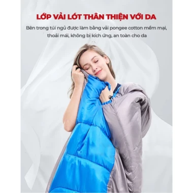 Túi Ngủ Gấp Gọn Cao Cấp - Giữ Ấm, Chống Ẩm, Dễ Dàng Mang Theo - Du Lịch, Văn Phòng, Dã Ngoại 8 Túi Ngủ Gấp Gọn Cao Cấp - Giữ Ấm, Chống Ẩm, Dễ Dàng Mang Theo - Du Lịch, Văn Phòng, Dã Ngoại 8