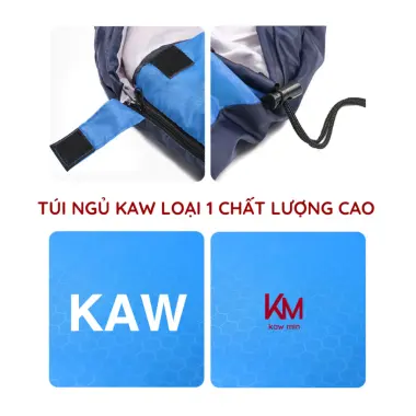 Túi Ngủ KAW Siêu Bền - Lỗi 1 Đổi 1, Ngủ Văn Phòng, Du Lịch, Dã Ngoại Giá Rẻ 289k 4