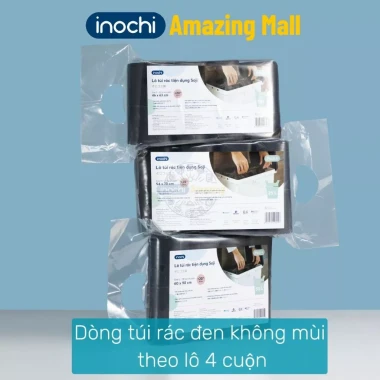 Túi rác Inochi Soji hương chanh lavender - Quai xách tự hủy, Amazing Mall 6 Túi rác Inochi Soji hương chanh lavender - Quai xách tự hủy, Amazing Mall 6