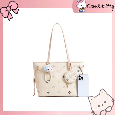 Túi tote Cow&Kitty Borry Rosa Mall thêu đa năng, đeo vai, dung lượng lớn giảm còn 490k 3 Túi tote Cow&Kitty Borry Rosa Mall thêu đa năng, đeo vai, dung lượng lớn giảm còn 490k 3