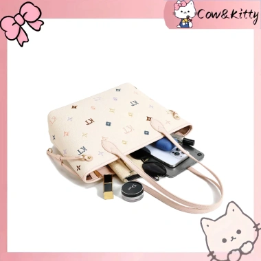 Túi tote Cow&Kitty Borry Rosa Mall thêu đa năng, đeo vai, dung lượng lớn giảm còn 490k 6 Túi tote Cow&Kitty Borry Rosa Mall thêu đa năng, đeo vai, dung lượng lớn giảm còn 490k 6